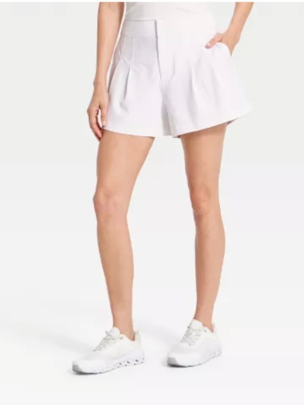 all in motion White High-Rise Golf  Shorts